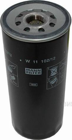 Mann-Filter W 11 102/12 - Масляный фильтр autospares.lv