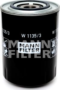 Mann-Filter W 1135/3 - Масляный фильтр autospares.lv