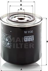 Mann-Filter W 1130 - Масляный фильтр autospares.lv