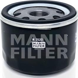 Mann-Filter W 7520 - Масляный фильтр autospares.lv