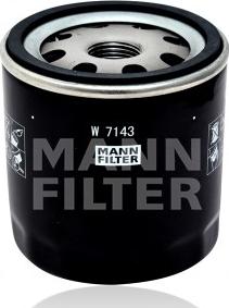 Mann-Filter W 714/3 - Масляный фильтр autospares.lv