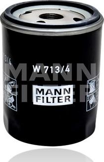 Mann-Filter W 713/4 - Масляный фильтр autospares.lv