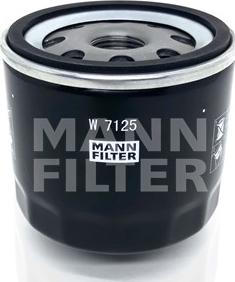 Mann-Filter W 7125 - Масляный фильтр autospares.lv