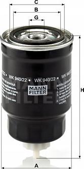 Mann-Filter WA 940/22 - Фильтр охлаждающей жидкости autospares.lv