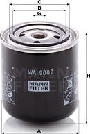 Mann-Filter WA 9002 - Фильтр охлаждающей жидкости autospares.lv