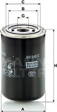 Mann-Filter WD 940/2 - Масляный фильтр autospares.lv