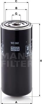 Mann-Filter WD 962 - Масляный фильтр autospares.lv
