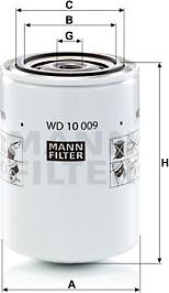 Mann-Filter WD 10 009 - Фильтр, система рабочей гидравлики autospares.lv