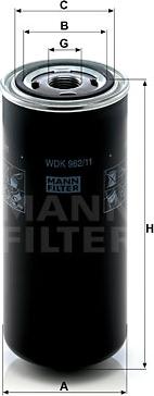 Mann-Filter WDK 962/11 - Топливный фильтр autospares.lv