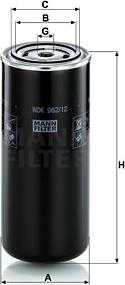 Mann-Filter WDK 962/12 - Топливный фильтр autospares.lv