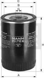Mann-Filter WK 8003 - Топливный фильтр autospares.lv