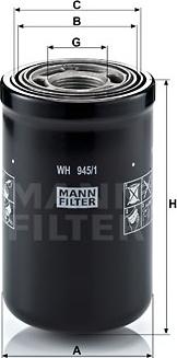 Mann-Filter WH 945/1 - Гидрофильтр, автоматическая коробка передач autospares.lv