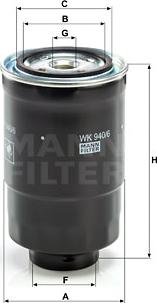 Mann-Filter WK 940/6 x - Топливный фильтр autospares.lv