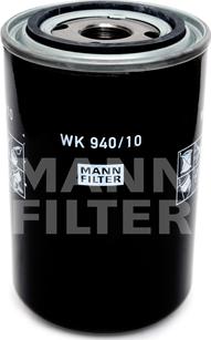 Mann-Filter WK 940/10 - Топливный фильтр autospares.lv