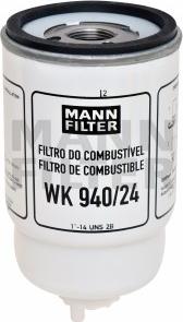 Mann-Filter WK 940/24 - Топливный фильтр autospares.lv