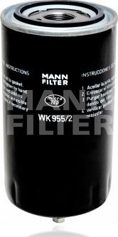 Mann-Filter WK 955/2 - Топливный фильтр autospares.lv