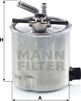 Mann-Filter WK 9043 - Топливный фильтр autospares.lv