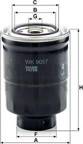 Mann-Filter WK 9057 z - Топливный фильтр autospares.lv