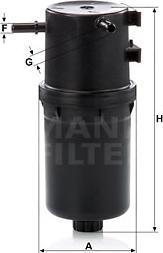 Mann-Filter WK 9016 - Топливный фильтр autospares.lv