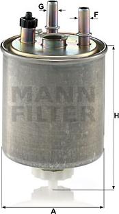 Mann-Filter WK 9022 - Топливный фильтр autospares.lv