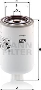 Mann-Filter WK 9165 x - Топливный фильтр autospares.lv