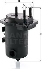 Mann-Filter WK 939/9 x - Топливный фильтр autospares.lv