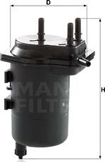 Mann-Filter WK 939/5 - Топливный фильтр autospares.lv