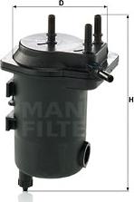 Mann-Filter WK 939/12 x - Топливный фильтр autospares.lv