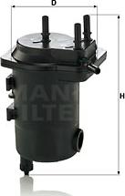 Mann-Filter WK 939/17 x - Топливный фильтр autospares.lv