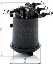 Mann-Filter WK 939/1 - Топливный фильтр autospares.lv