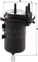 Mann-Filter WK 939/7 - Топливный фильтр autospares.lv