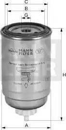 Mann-Filter WK 932/1 - Топливный фильтр autospares.lv