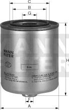 Mann-Filter WK 920 - Топливный фильтр autospares.lv