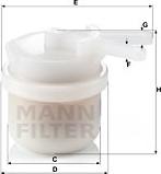 Mann-Filter WK 42/10 - Топливный фильтр autospares.lv