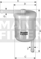 Mann-Filter WK 42/8 - Топливный фильтр autospares.lv