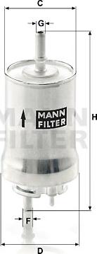 Mann-Filter WK 59 x - Топливный фильтр autospares.lv