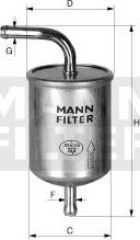 Mann-Filter WK 614/1 - Топливный фильтр autospares.lv