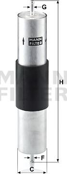 Mann-Filter WK 516/1 - Топливный фильтр autospares.lv