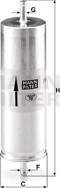 Mann-Filter WK 516 - Топливный фильтр autospares.lv