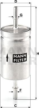 Mann-Filter WK 512 - Топливный фильтр autospares.lv