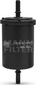 Mann-Filter WK 58/3 - Топливный фильтр autospares.lv