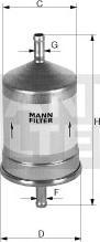 Mann-Filter WK 79/80 - Топливный фильтр autospares.lv