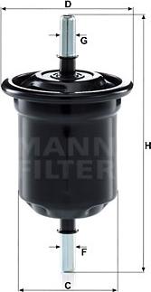 Mann-Filter WK 6013 - Топливный фильтр autospares.lv