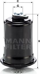 Mann-Filter WK 614/10 - Топливный фильтр autospares.lv