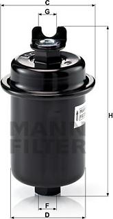 Mann-Filter WK 612/4 - Топливный фильтр autospares.lv