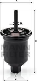 Mann-Filter WK 68/83 - Топливный фильтр autospares.lv