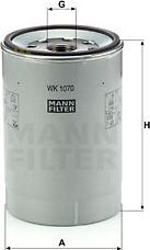 Mann-Filter WK 1070 x - Топливный фильтр autospares.lv