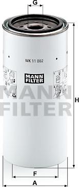 Mann-Filter WK 11 002 x - Топливный фильтр autospares.lv