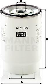 Mann-Filter WK 11 029 z - Топливный фильтр autospares.lv