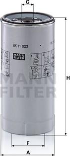 Mann-Filter WK 11 023 z - Топливный фильтр autospares.lv